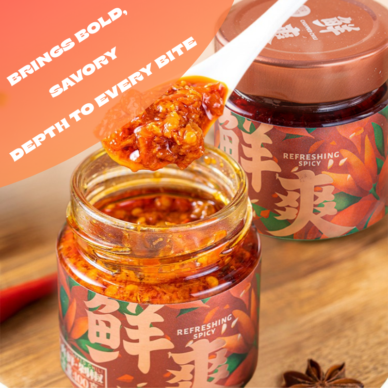 Adaciao Ultimate Chili Fusion: Chunky Texture Meets Aromatic Mala Oil | 阿哒俏终极辣椒融合：浓郁口感与香浓麻辣油的完美结合