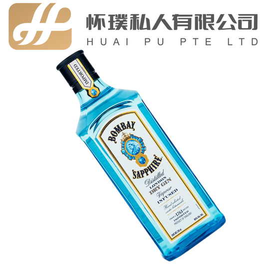 Bombay Sapphire Gin 70cl 40%: The Balanced and Aromatic Vapour-Infused Classic | 孟买蓝宝石金酒 70cl 40%：平衡芳香的经典蒸汽浸泡金酒