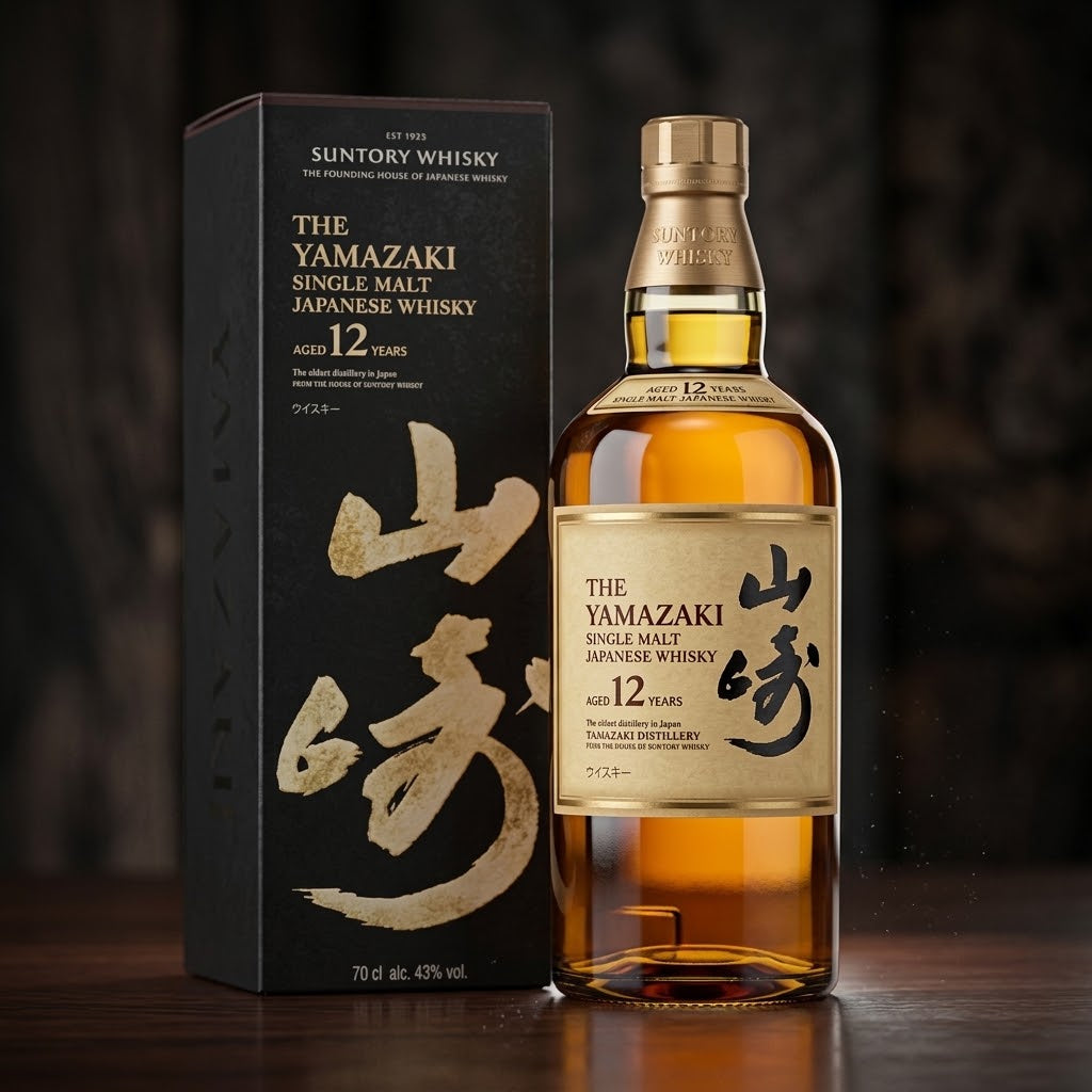 The Yamazaki 12 Years Old Single Malt Japanese Whisky 700ml 43% ABV | Suntory Original Gift Box