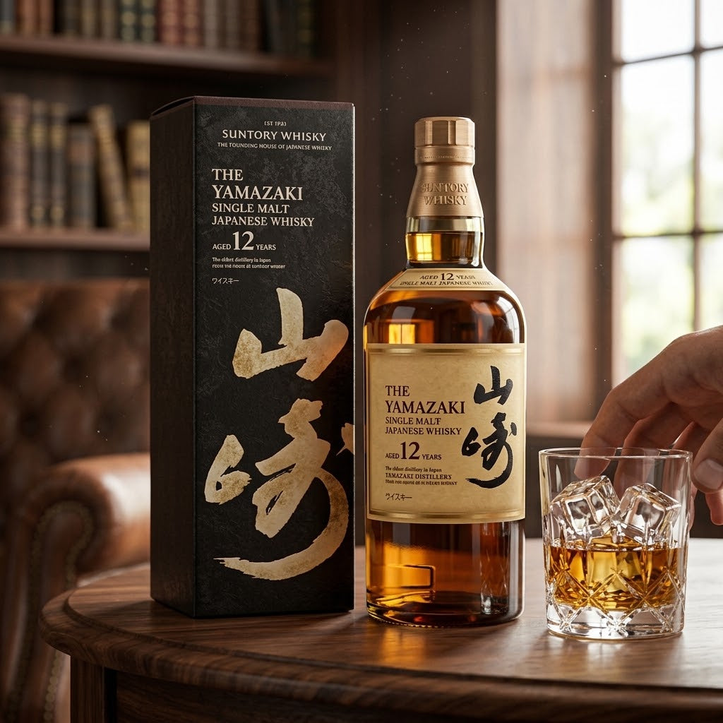 The Yamazaki 12 Years Old Single Malt Japanese Whisky 700ml 43% ABV | Suntory Original Gift Box