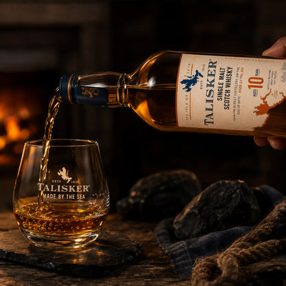 Talisker 10 Years 70cl 45.8% : Rugged Peat, Pepper, and Coastal Spice