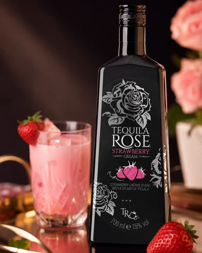 Tequila Rose Strawberry Cream 70cl 15%  : The Original Pink Temptation