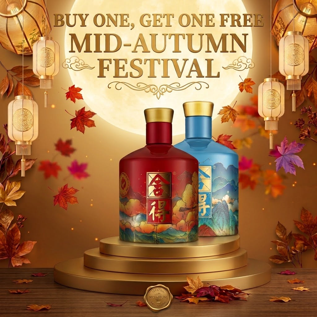 RUIZE GIFT BOX, Buy two, get one free. Shede Chinese Mythology Gift Box (Sky Chaser) 52% Vol 500ml × 2 Chinese Baijiu