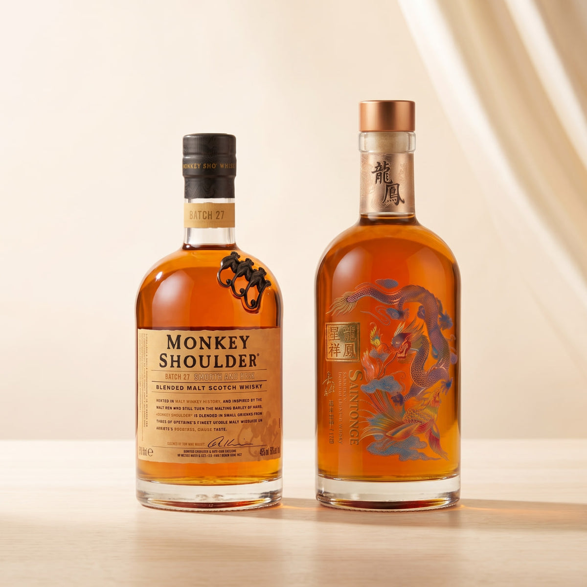 SAINTONGE LONGFENG BLENDED CHINESE WHISKY, 700ml, 40% Vol. Buy one, get one free. Monkey Shoulder Blended Malt Whisky.
