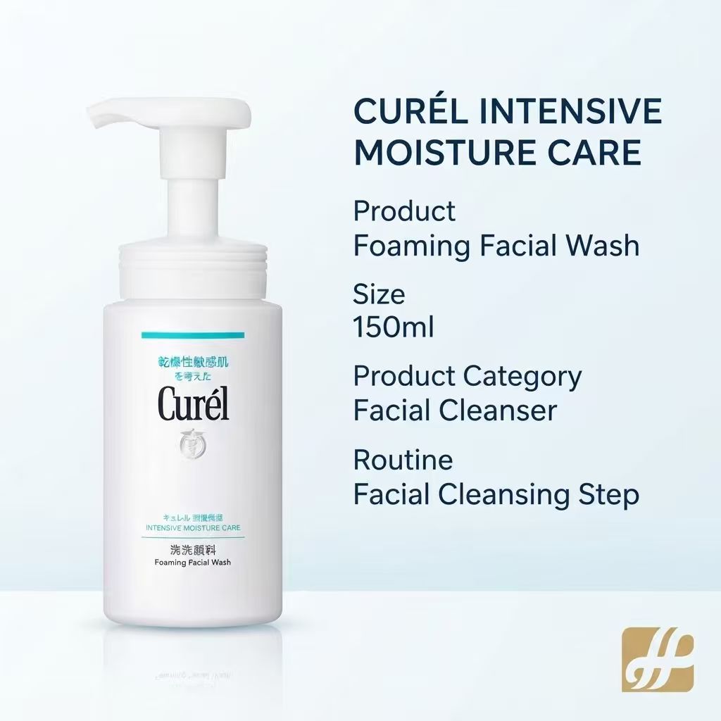 Curél Intensive Moisture Care Foaming Facial Wash 150ml