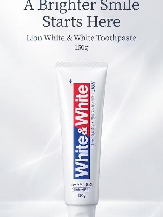 Lion White & White Toothpaste 150g