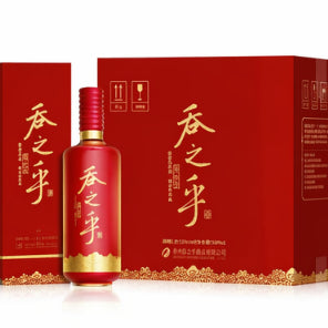 Shede Tunzhihu Red Gilded Baijiu 500ml 53% : Traditional Chinese Craftsmanship | 舍得 吞之乎红瓷描金 500毫升 53%：中国传统酿造工艺