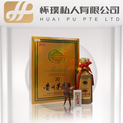 Kweichow Moutai 30 Year Old 500ml 53%: The Rare Masterpiece of Heritage and Longevity | 贵州茅台30年 500毫升 53%：传承与传承的珍稀杰作