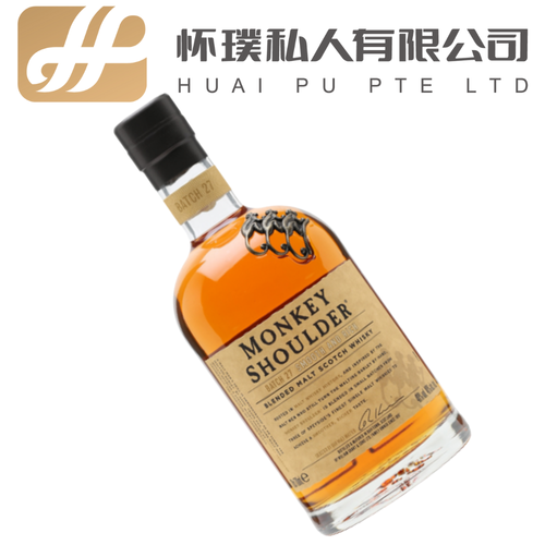 Monkey Shoulder Blended Malt Scotch Whisky 70cl 40%: The 100% Malt Whisky Made for Mixing | 猴肩混合麦芽苏格兰威士忌 70cl 40%：专为调配而生的100%麦芽威士忌
