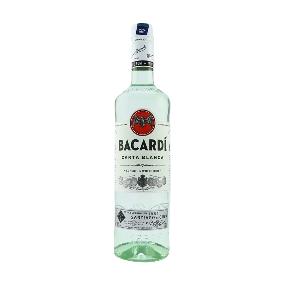 Bacardi Carta Blanca 75cl 40% : The Original Spirit of the Cocktail | 百加得白朗姆酒 750毫升 40%：鸡尾酒的经典之作