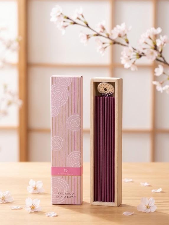 Hyakuraku-Koh  Incense Sticks (Includes Incense holder)