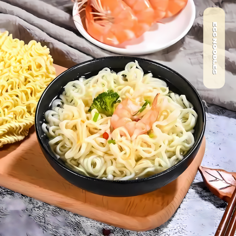 Veggie Delight Instant Noodles: Colourful, Convenient, and Non-Fried, Single Package, 15 Package per Box.