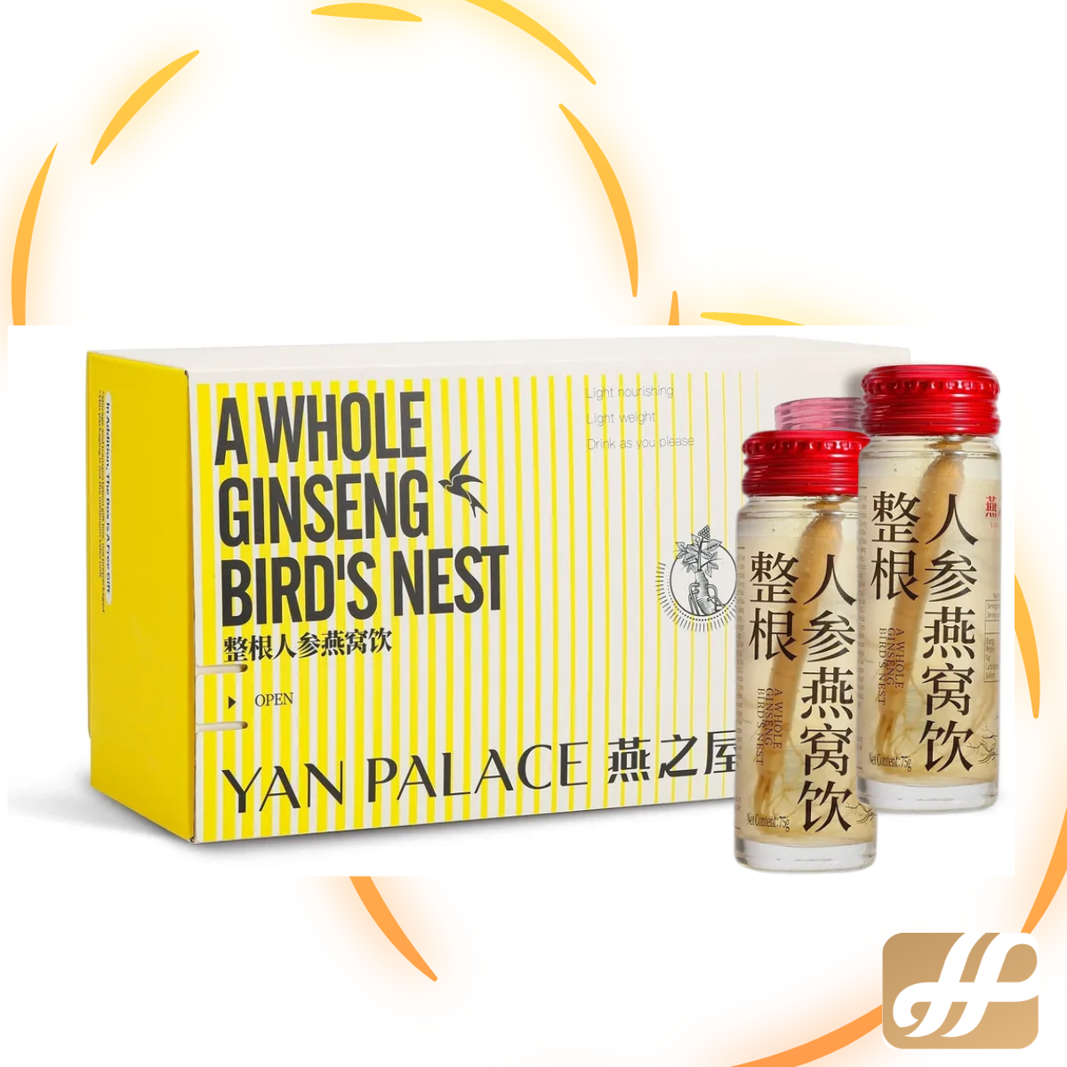 Yan Palace Whole Ginseng Bird's Nest Drink 75G x 10 / Box
