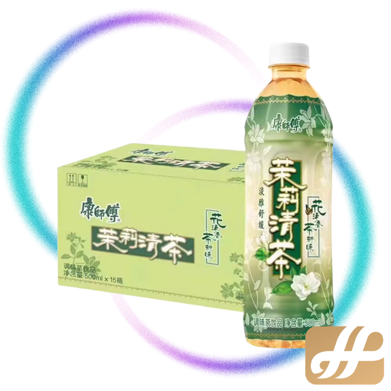 KangShiFu Master Kang Lightest Sip: Jasmine Green Tea 500ml 4 Bottles | 康师傅茉莉清茶 500ml x 4瓶