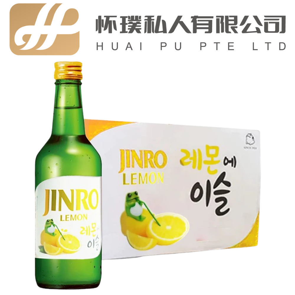Jinro Chamisul Lemon: The Zesty Squeeze of Refreshment | 20 Bottles | 360ml | 13%