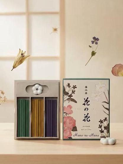 Nippon Kodo Hana no Hana Three Fragrances Incense Sticks 30 Sticks
