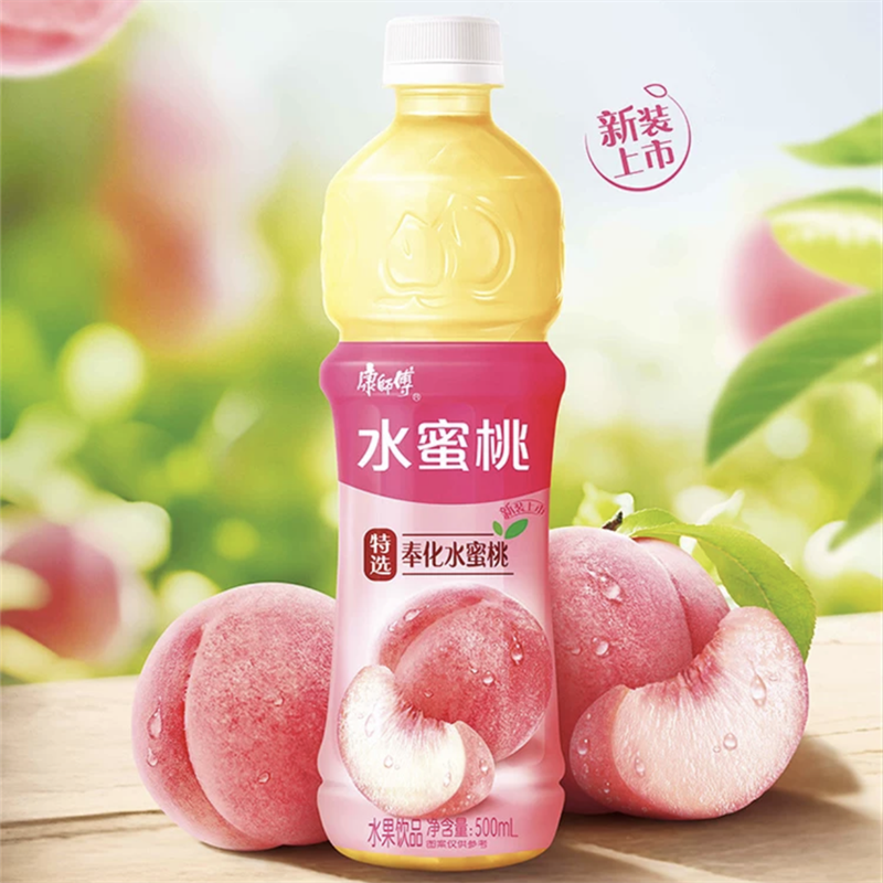 KangShiFu Master Kang Sweetest Indulgence: Peach Drink 500ml | 康师傅水蜜桃 500ml