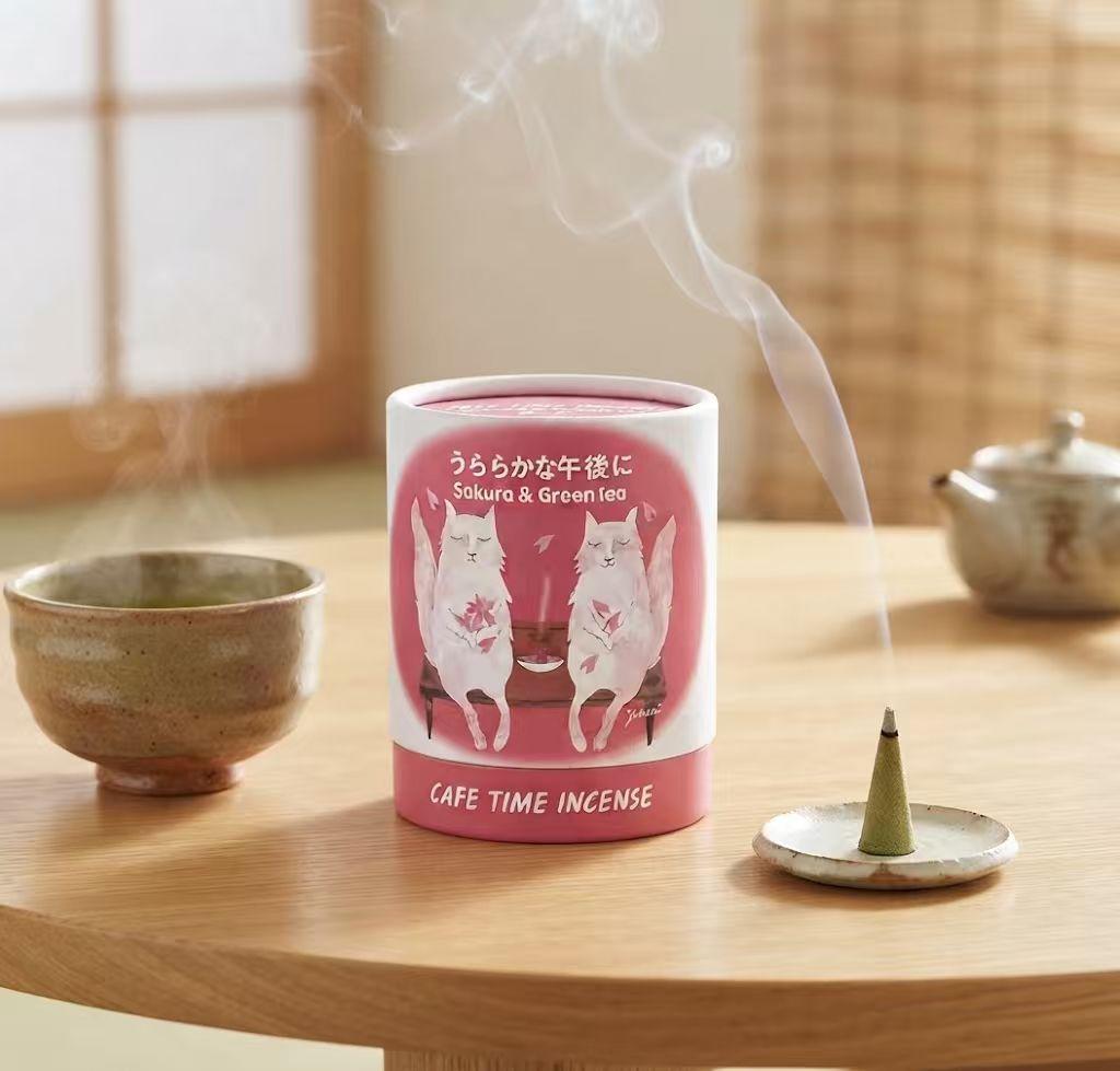 Nippon Kodo Cafe Time Incense(Includes Incense holder)