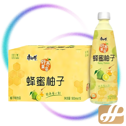KangShifu Master Kang Soothing Blend: Honey Pomelo Drink 500ml (4 Bottles): The Harmonious Citrus and Sweet Balance | 康师傅饮品：蜜柚饮 500ml（4瓶）：柑橘与甜味的和谐平衡