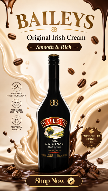 Baileys Original Irish Cream 70cl 17% : The Sweet Taste of Indulgence | 百利甜酒（原味爱尔兰奶油）70cl 17%：甜蜜的享受