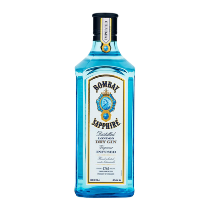 Bombay Sapphire Gin 70cl 40%: The Balanced and Aromatic Vapour-Infused Classic | 孟买蓝宝石金酒 70cl 40%：平衡芳香的经典蒸汽浸泡金酒