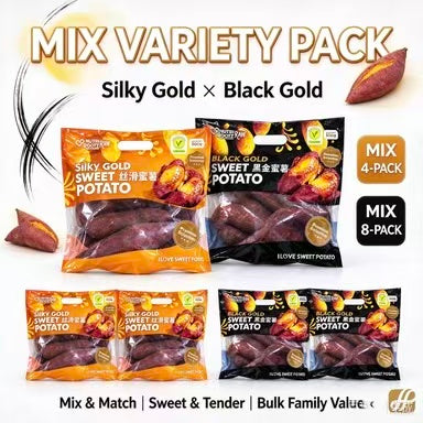 Sweet Potato Assortment Set（Black Glod & Silky Glod Sweet Potato）
