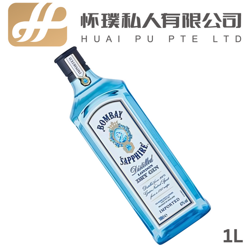 Bombay Sapphire Gin 100cl 40%: The Balanced and Aromatic Vapour-Infused Classic | 孟买蓝宝石金酒 100cl 40%：平衡芳香的经典蒸汽浸泡金酒