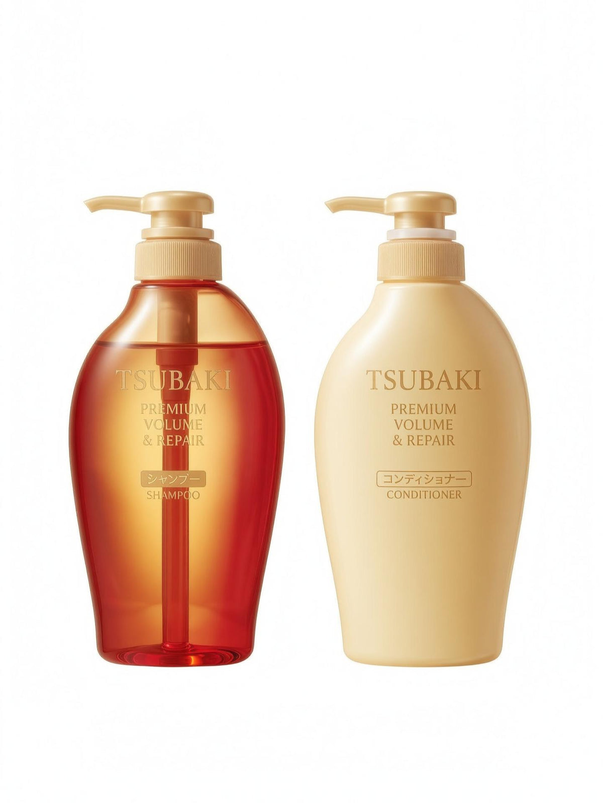 TSUBAKI Premium Volume & Repair Shampoo + Conditioner Pump Pair 450ml