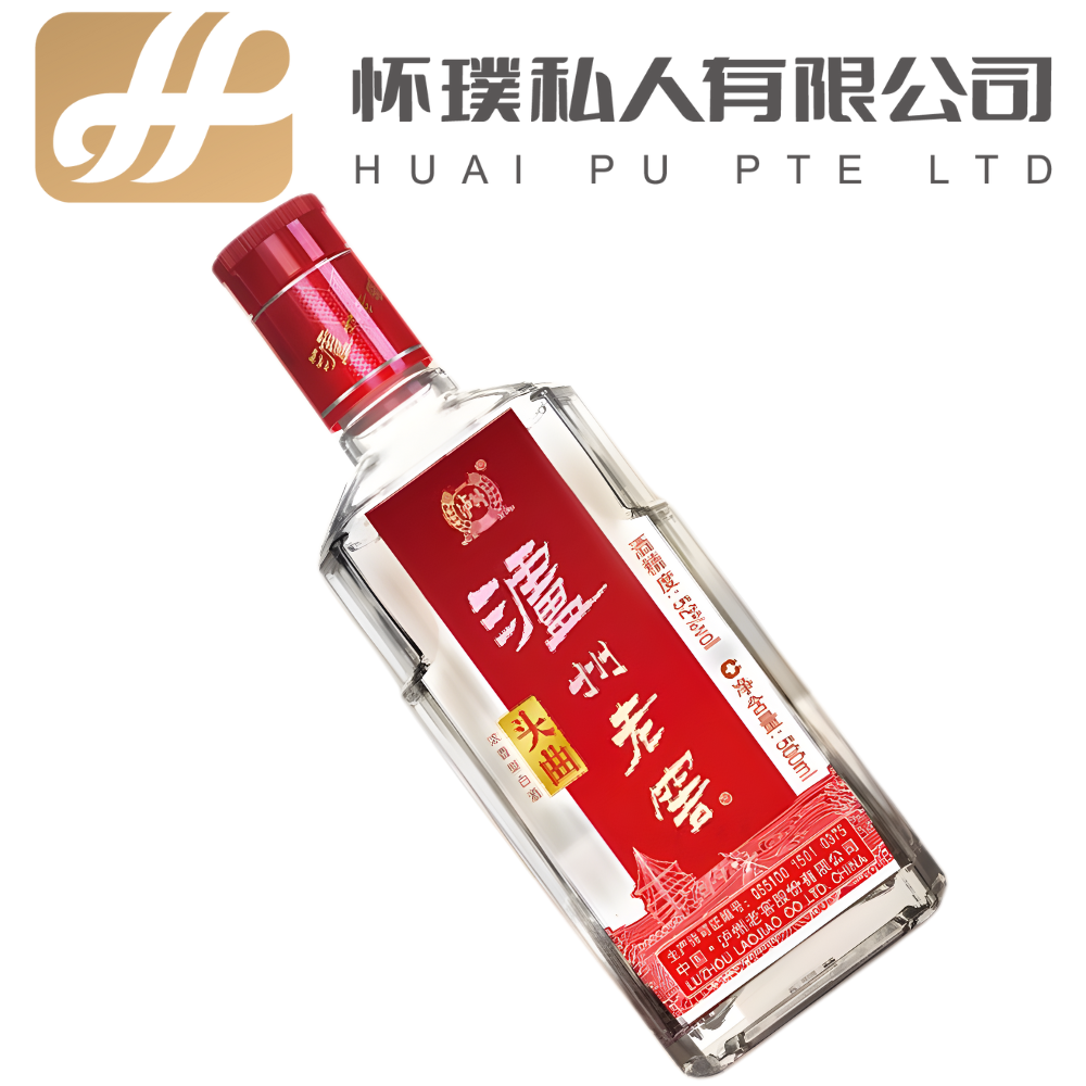 [Twin Pack] Luzhou Laojiao Tou Qu 500ml 52% : The Classic Benchmark of Strong Aroma Baijiu