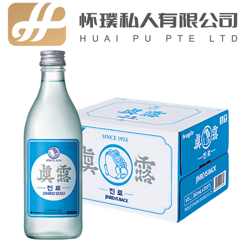Jinro Is Back: The Original, Reimagined, 20 Bottles, 360ml, 16.9% | 真露回归：经典重塑，20瓶装，每瓶360毫升，酒精度16.9%