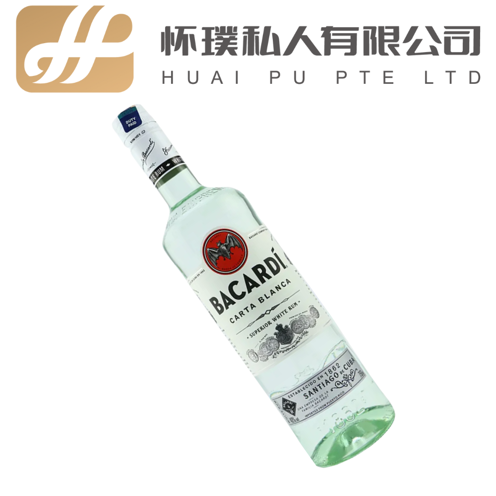 Bacardi Carta Blanca 75cl 40% : The Original Spirit of the Cocktail | 百加得白朗姆酒 750毫升 40%：鸡尾酒的经典之作