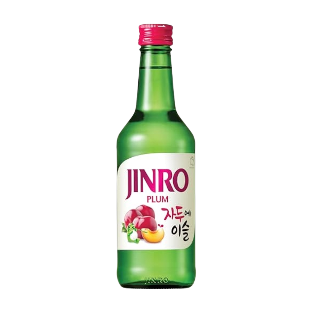 Jinro Chamisul Plum: A Hint of Sweet Elegance, 20 Bottles, 360ml, 13% | 真露真美素梅子味：一丝甜美优雅，20瓶，360毫升，酒精度13%