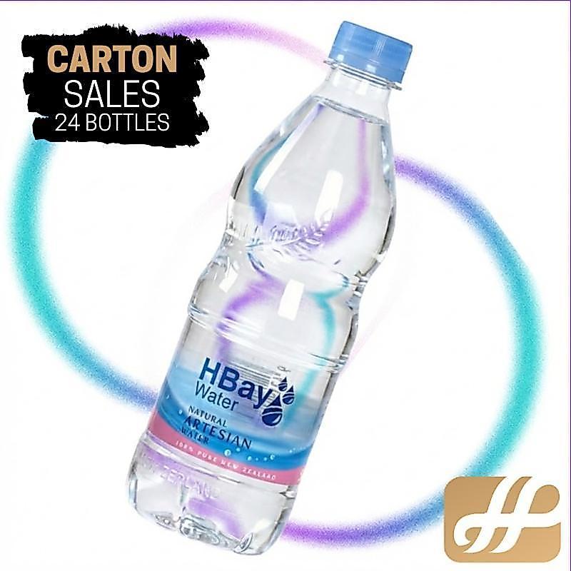 HBay Water 500ml x 24 Bottle| Natural Artesian Water from New Zealand | 100% Pure & Refreshing |.