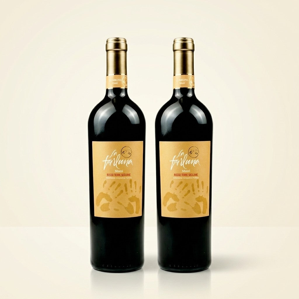 [TWIN PACK] LA FARLUNA MANI ROSSO TERRE SICILIANE  750ML 14%Vol  | Bundle of 2 Promotion |