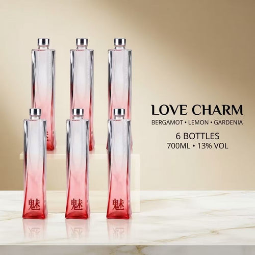 [6 Bottles ]LOVE CHARM BERGAMOT LEMON GARDENIA FLAVOURED ALCOHOL BEVERAGE 700ML 13% Vol