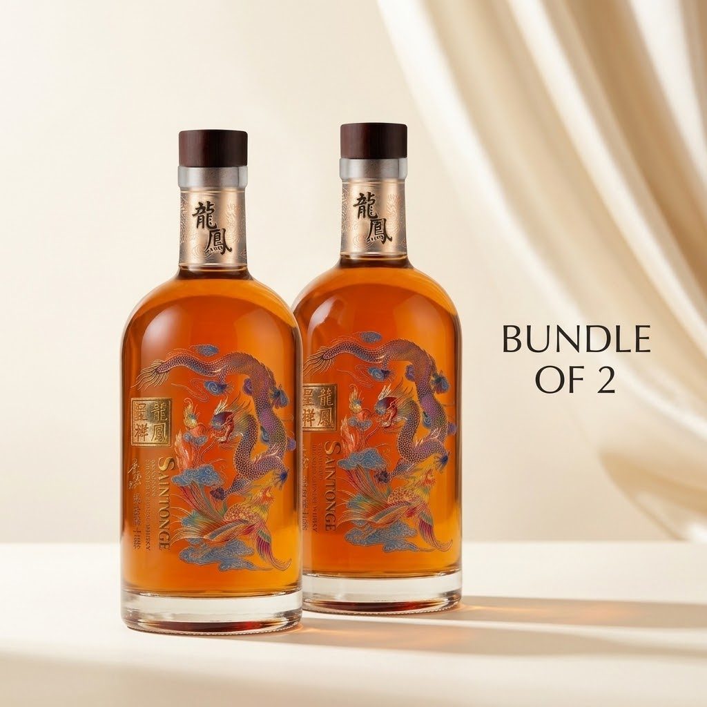 [TWIN PACK]SAINTONGE LONGFENG BLENDED CHINESE WHISKY 700ML 40%vVol | Bundle of 2 Promotion |