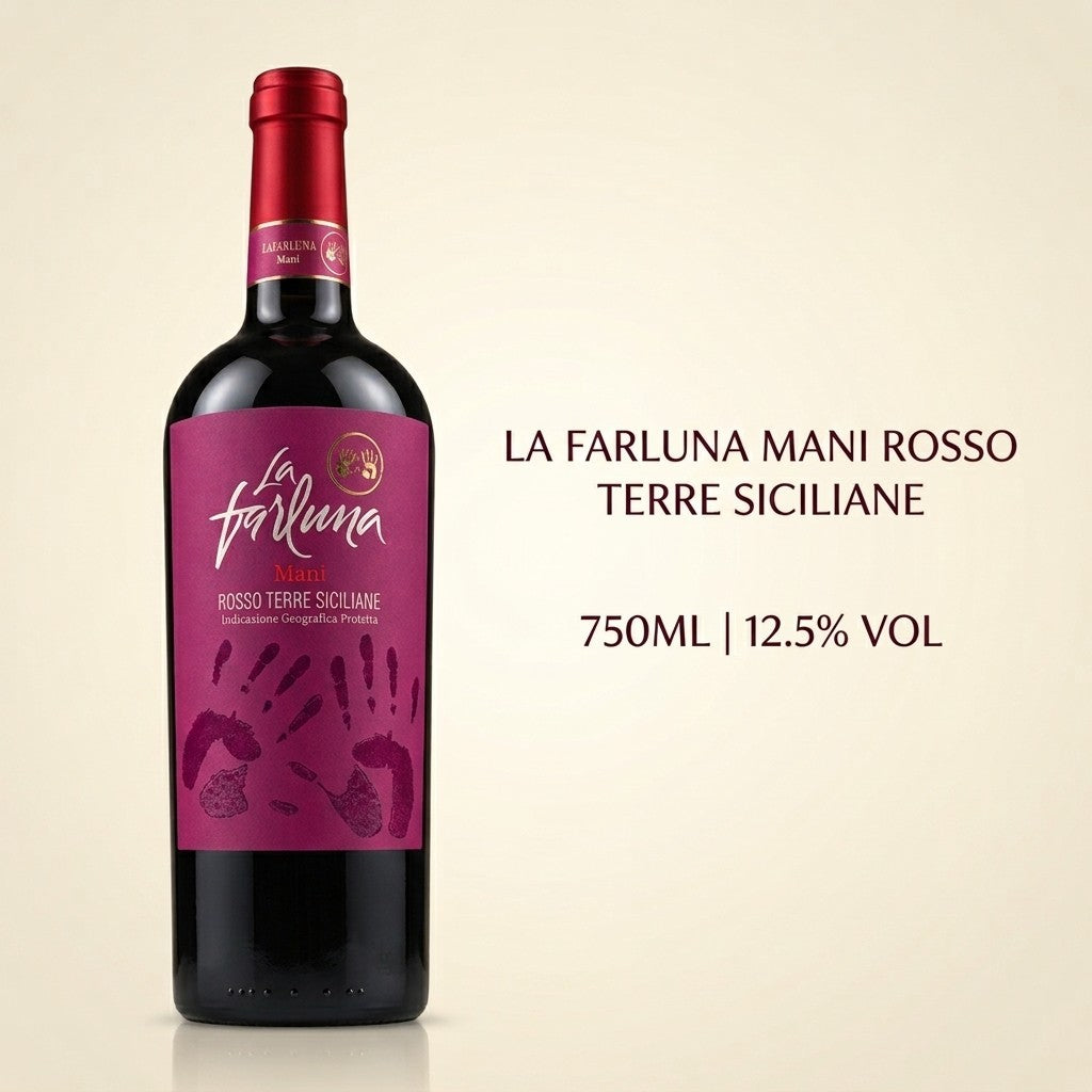 LA FARLUNA MANI ROSSO TERRE SICILIANE 750ML 12.5%Vol