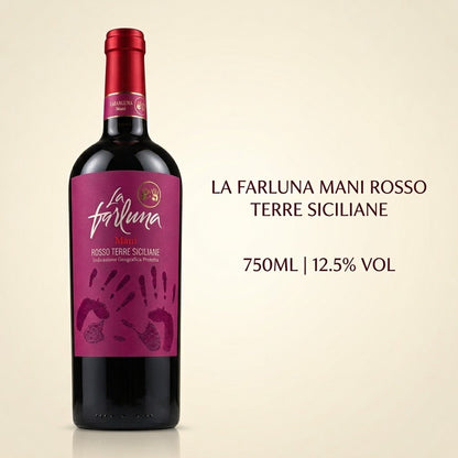 LA FARLUNA MANI ROSSO TERRE SICILIANE 750ML 12.5%Vol