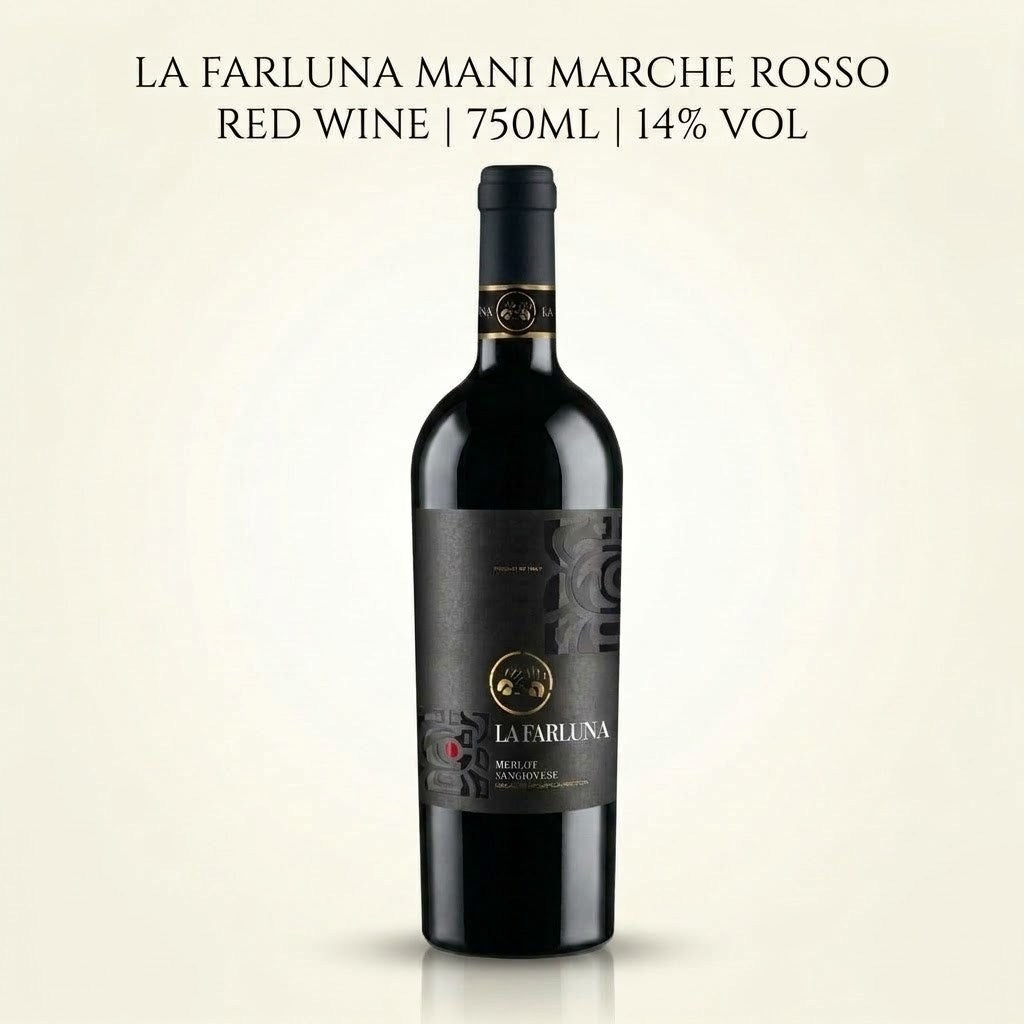 [Carton Sales]  LA FARLUNA MANI MARCHE ROSSO RED WINE  750ML 14%Vol 6 Bottles