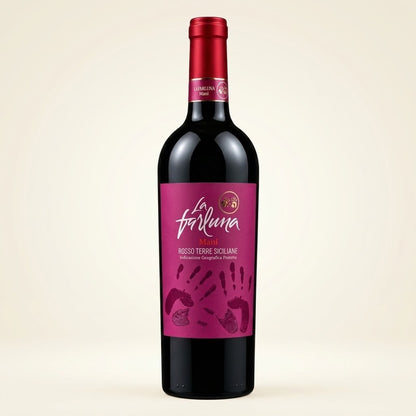 [Carton Sales]LA FARLUNA MANI ROSSO TERRE SICILIANE 750ML 12.5%Vol 6 Bottles