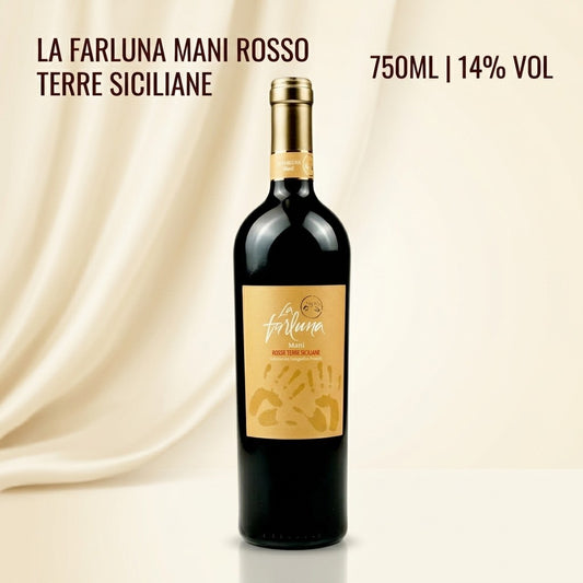 LA FARLUNA MANI ROSSO TERRE SICILIANE  750ML 14%Vol