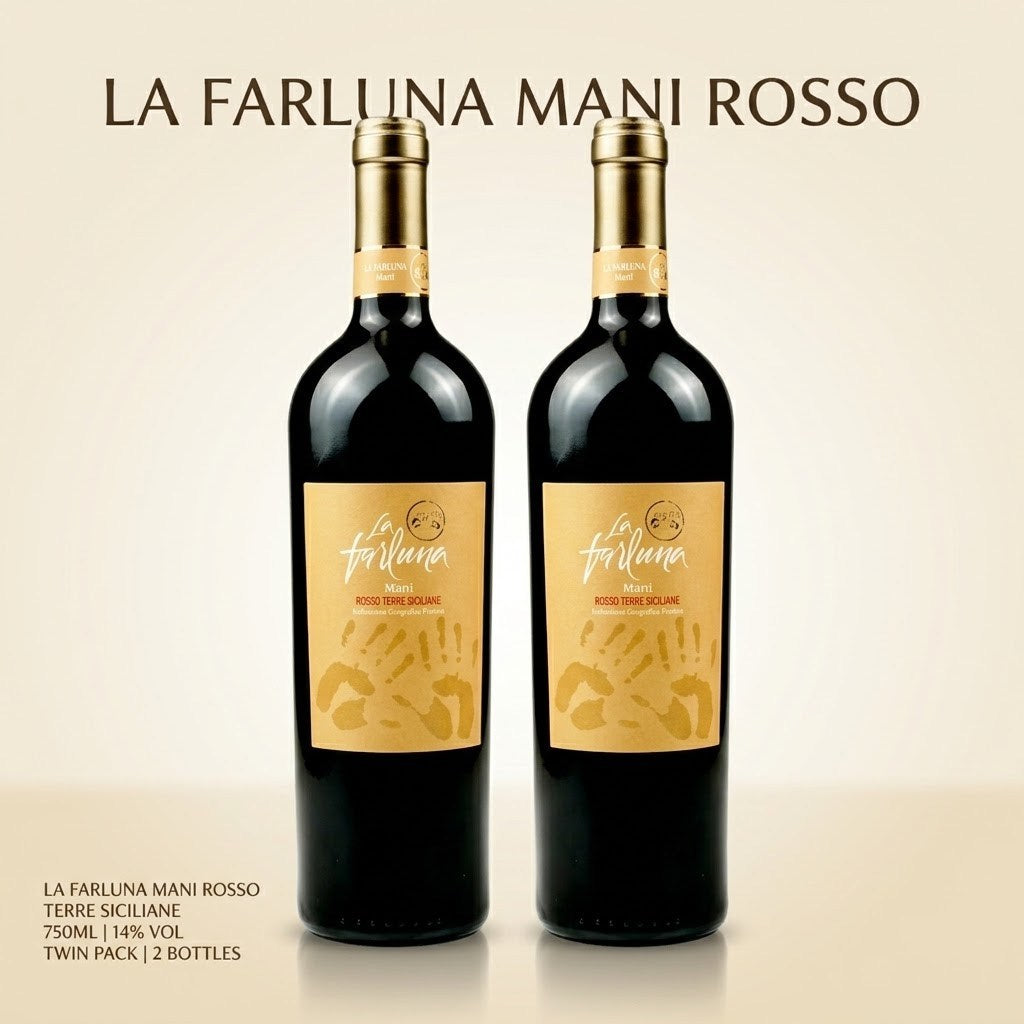 LA FARLUNA MANI ROSSO TERRE SICILIANE  750ML 14%Vol