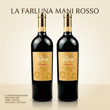 LA FARLUNA MANI ROSSO TERRE SICILIANE  750ML 14%Vol