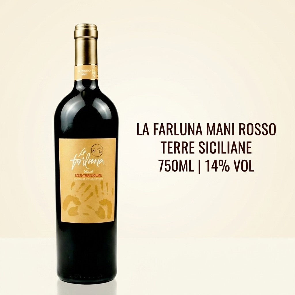 [TWIN PACK] LA FARLUNA MANI ROSSO TERRE SICILIANE  750ML 14%Vol  | Bundle of 2 Promotion |
