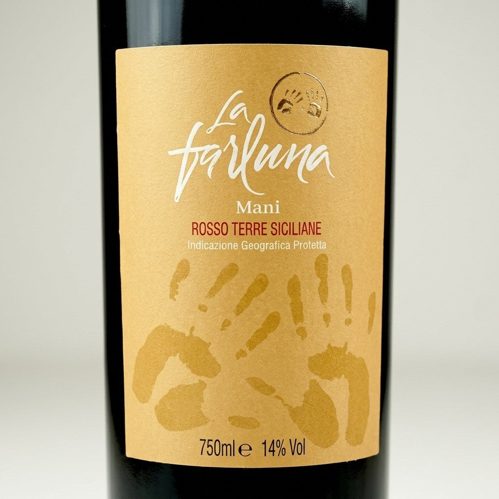 [Carton Sales]LA FARLUNA MANI ROSSO TERRE SICILIANE  750ML 14%Vol 6Bottles