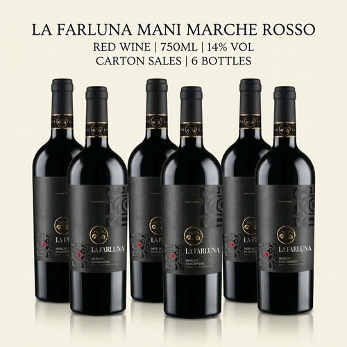 [Carton Sales]  LA FARLUNA MANI MARCHE ROSSO RED WINE  750ML 14%Vol 6 Bottles