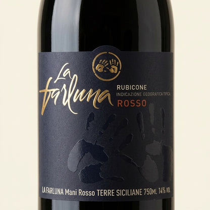 [Carton Sales]LA FARLUNA MANI RUBICONE ROSSO 750ML 14%Vol 6 Bottles