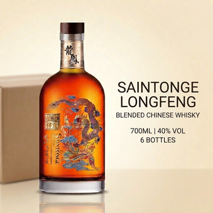 [6 Bottles ] SAINTONGE LONGFENG BLENDED CHINESE WHISKY 700ML 40%vVol