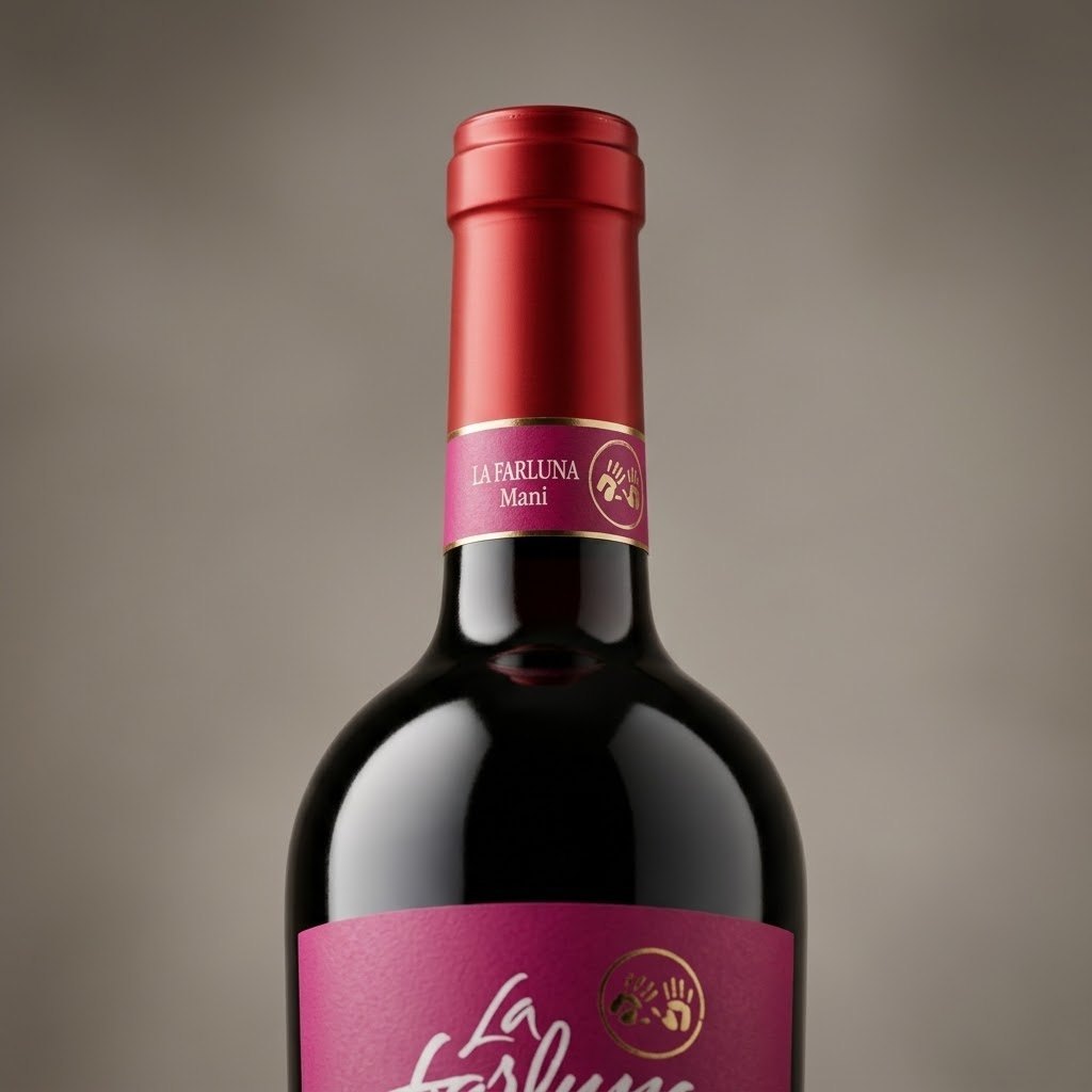 [Carton Sales]LA FARLUNA MANI ROSSO TERRE SICILIANE 750ML 12.5%Vol 6 Bottles