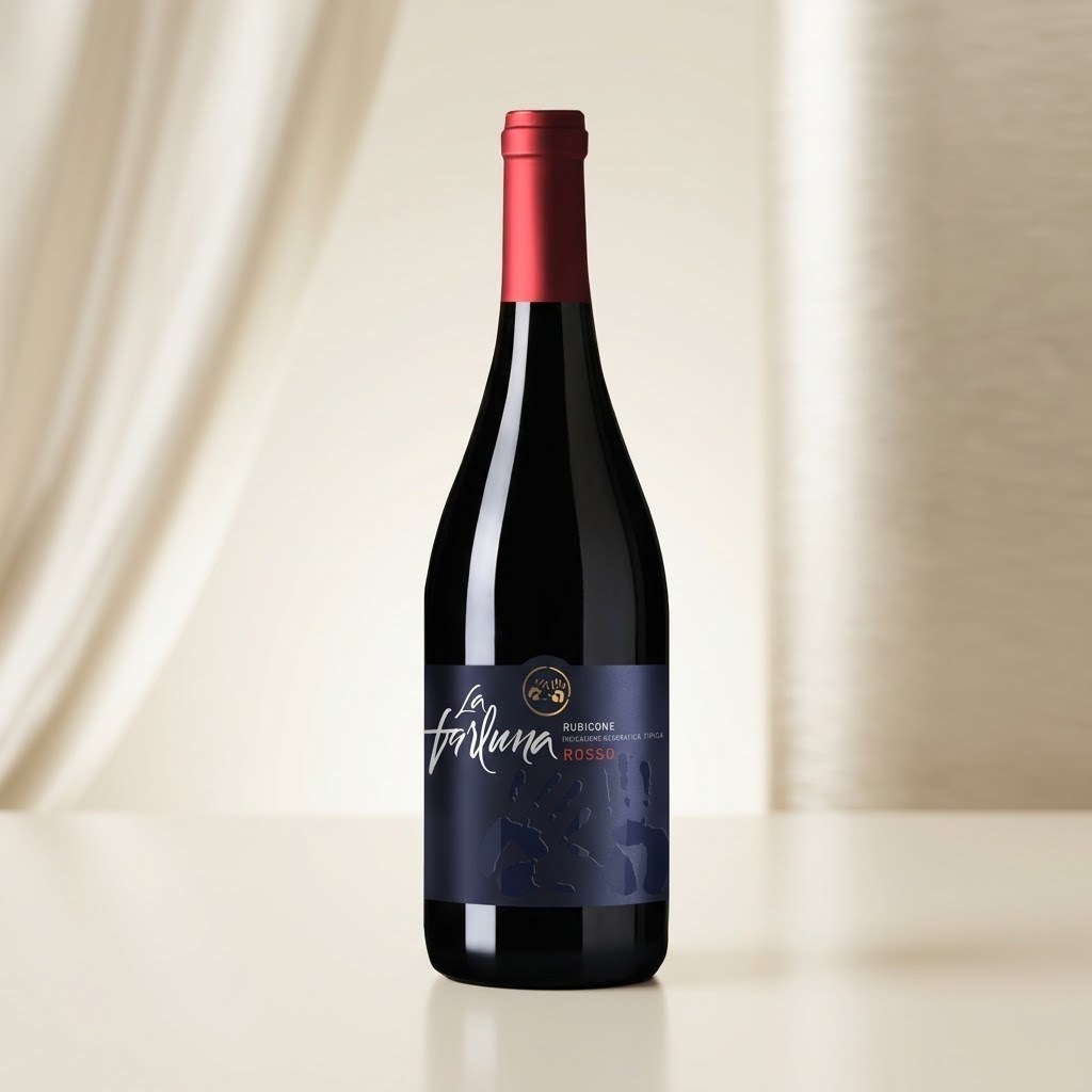 [Carton Sales]LA FARLUNA MANI RUBICONE ROSSO 750ML 14%Vol 6 Bottles